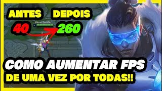 COMO AUMENTAR O FPS NO LOL 2020 DE UMA VEZ POR TODAS  League of legends [upl. by Eenrahc]