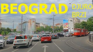 Autokomanda  Slavija Bulevar oslobođenja Beograd Srbija vožnja autom maj 2024 [upl. by Adranoel]