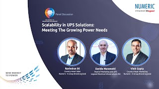 Panel Discussion  Scalability in UPS Solutions Meeting Growing Power Needs  Numeric UPS [upl. by Engud]