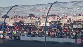 Gobowlingcom playoff race at The Glen Chris Buescher Burnout  Winner Interview in person [upl. by Anayad911]