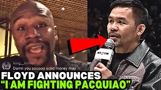 BREAKING Floyd Mayweather ANNOUNCES Rematch With Manny Pacquiao In Japan FULL VIDEO [upl. by Uda836]