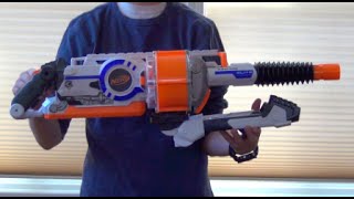 REVIEW Nerf Rhino Fire Review and Firing Demo [upl. by Atteloiv]