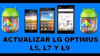 ANDROID  Actualizar LG Optimus L5 L7 y L9 [upl. by Abdul879]