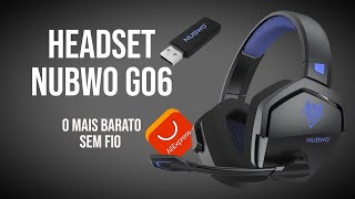 Unboxing Headset Gamer Nubwo G06 Sem Fio Wireless [upl. by Uyerta313]