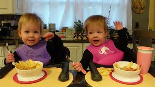 Twins try maple sugar on oatmeal [upl. by Hgielrac478]