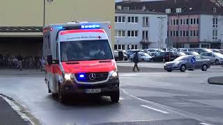 DRK Main Kinzig 14833 Mercedes Benz Sprinter RTW in Hanau auf Einsatzfahrt [upl. by Shea314]