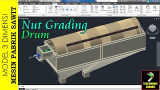 model 3d nut grading drum mesin pabrik sawit [upl. by Frankie]