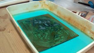 Sodium persulfate etching time lapse [upl. by Ayim7]