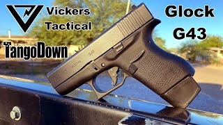 Vickers Tactical Tango Down Glock G43 [upl. by Ateinotna]