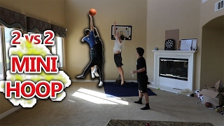 INSANE MINI HOOP 2V2 BASKETBALL ft JesserTheLazer Kuda [upl. by Ohl239]