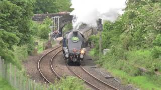 Railway CHAOS after flooding but SIR NIGEL GRESLEY 60007 Absolutely Superb The Fellsman 23 05 24 [upl. by Liban]