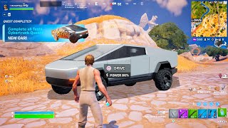 Fortnite JUST ADDED This in Todays Update Tesla Cybertruck Location [upl. by Nyladnar]