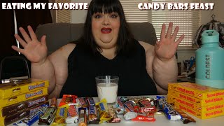 Eating My Favorite Candy Bars Mukbang [upl. by Kyla830]