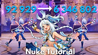 F2P MUALANI 65 Million Nuke Tutorial Genshin Impact [upl. by Annaigroeg]