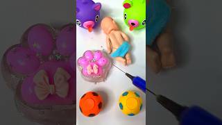 satisfying squishy baby corgi injection funny sad cry shorts [upl. by Yanrahs]