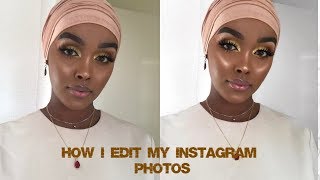 HOW I EDIT MY INSTAGRAM PHOTOS Edna [upl. by Eiloj]