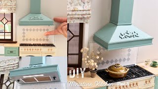 DIY Miniature Range Hood with Functional Lighting and Fan  Miniature Kitchen  part 5 [upl. by Cyprus391]