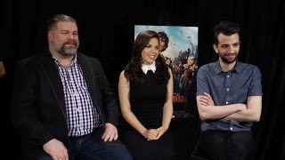 Jay Baruchel amp America Ferrera  How to Train Your Dragon 2 Interview HD [upl. by Eskil]