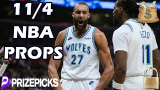 PRIZEPICKS NBA PICKS  MONDAY 11424  NBA PLAYER PROPS PICKS  NBA PROPS amp BETS TODAY [upl. by Odlaner]