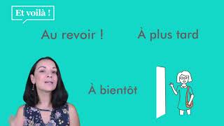 Comment prendre congé en français Comment dire au revoir Les salutations French A1 [upl. by Amsaj]