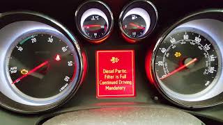 VauxhallOpel Astra 2011 oil service and quality reset DPF filter cleaning warning [upl. by Pliam522]