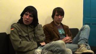 INTERVIEW The Cribs  Norwich Waterfront  24102012 [upl. by Floris]