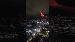 Landing in Guarulhos airport Sao Paulo Brazil at night [upl. by Constancy841]