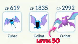 Zubat Golbat Crobat Evolution Line Team 😮 Pokemon Go [upl. by Rebm83]