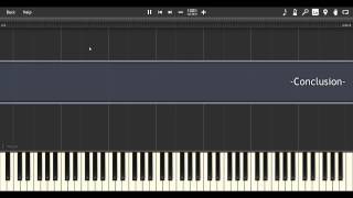 Conclusion WaterFlame Piano coverSynthesia tutorial [upl. by Abil]