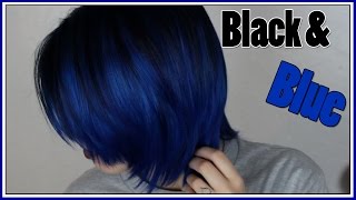 Dying My Hair Black and Blue Arctic Fox Hair Color [upl. by Anemolif]