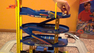 Hot Wheels Super Electronic Garage Playset  Unboxing and Demonstration [upl. by Arika]