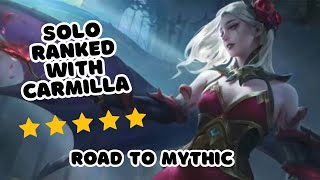 berusaha jadi roamer terbaik dengan Carmilla MVP  Legend III 4 mobilelegends carmillaroamer [upl. by Regine486]