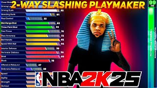 NEW 2WAY SLASHING PLAYMAKER is OVERPOWERED on NBA 2K25 BEST BUILD ON NBA 2K [upl. by Valeda334]