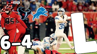 Texans Drop Another Embarrassing Loss On Primetime Football Texans Lions Postgame Reactions [upl. by Coffeng]