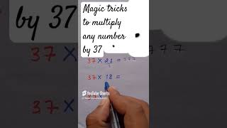 Magic tricks to multiply any number by 37 viralshort multiply short [upl. by Nitaf]