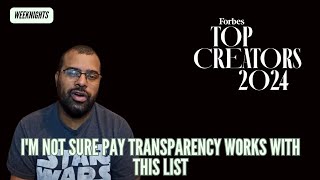 Forbes drops 2024 Top Creator List [upl. by Alesandrini86]