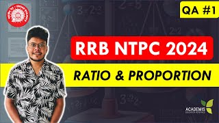 RATIO amp PROPORTION  RRB NTPC  Revision Class [upl. by Perlie]