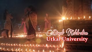 Diwali Celebration by Utkal University Students  Vani Vihar  Bhubaneswar [upl. by Lleoj]