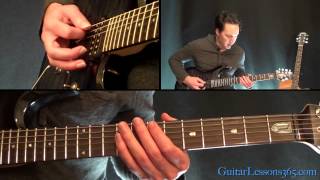 Master of Puppets Guitar Lesson Pt2  Metallica  Rhythms [upl. by Yablon]