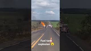 Fuel tank explosion 💥😲fire firefighter explosion [upl. by Amy]