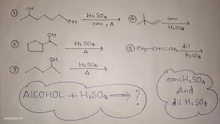 DilConc H²SO4 with Alkene  Reaction of Alcohol with conc H2SO4  H2SO4 reagents and application [upl. by Kacerek]