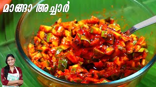 സൂപ്പർ ടേസ്റ്റിലൊരു മാങ്ങാ അച്ചാർ😋👌 Instant Sadya Style Manga Achar Kerala Mango Pickle Recipe [upl. by Lewse]