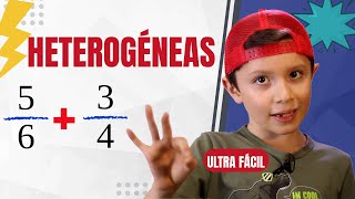 ✅Cómo SUMAR y RESTAR FRACCIONES HETEROGÉNEAS ✅ Operaciones con FRACCIONES HETEROGÉNEAS⚡ [upl. by Irish732]