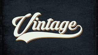 Crear Estilos de texto Vintage  Curso de Photoshop para principiantes [upl. by Maon]