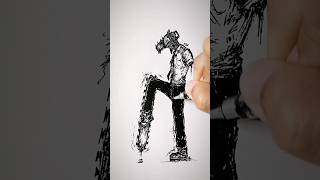 ChainsawMan and KatanaMan Fight SpeedDrawing shorts anime drawing [upl. by Rigby156]