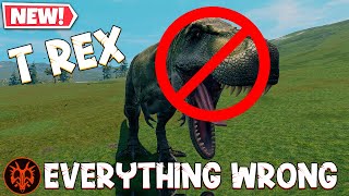 Everything WRONG With The TRex  Path of Titans [upl. by Nidnerb]