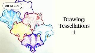 Drawing Tessellations 1  Tutorial by Elody Gyekis [upl. by Tecu111]