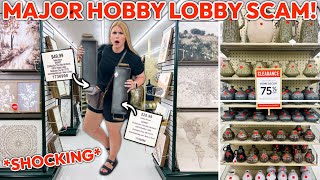 HOBBY LOBBY IS SCAMMING PEOPLE HERES THE TRUTH 🔍 SHOCKING  75 Off Clearance Decor Finds [upl. by Sausa941]