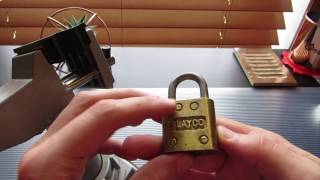 23 Slayco Slaymaker Brass Padlock SPPd [upl. by Ewens]