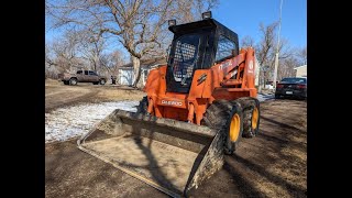 2002 Daewoo 1760XL Skid Loader 544 Hours 65hp Perkins Diesel Cab with Heat No Leaks [upl. by Ahseile]